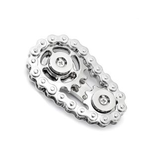 MAOMEI Đầu quay Con quay Fidget Spinner Bánh răng Xích Con quay hồi chuyển Con quay hồi chuyển xích bánh răng Đầu ngón tay bánh đà Kim loại Bánh răng Xích quay tay Người lớn