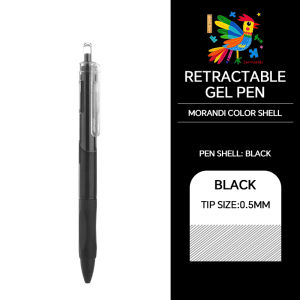 10Pcs Press Gel Pen 0.5mm Writing Black Ballpen Quick-Drying Neutral Pen Office & School Supplies