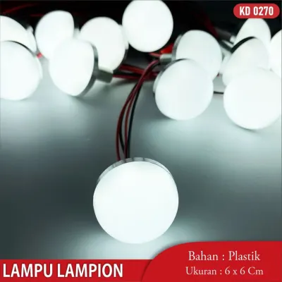 LAMPU LED LAMPION MINI CAHAYA PUTIH LAMPU LAMPION LED OUT DOOR ANTI AIR