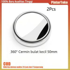 2Pcs Kaca Spion Cermin Dengan cangkir hisap / Kaca Spion Mobil Wide Angle Putar 360°