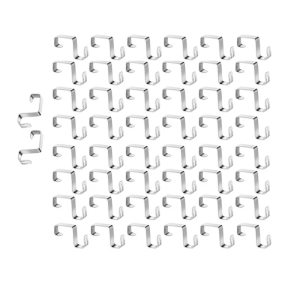50pcs Multipurpose S Shaped Gutter Hook for Easy Setups of Outdoor Christmas Light and Household Ornaments Use