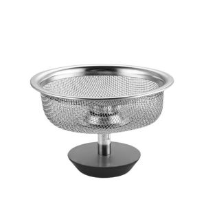 Kitchen Sink Filter with Water Plug / Stainless Steel Anti-clogging Sink Drain Strainer / Bathroom Basin Hair Catcher Stopper / Household Bathroom Kitchen Accessories