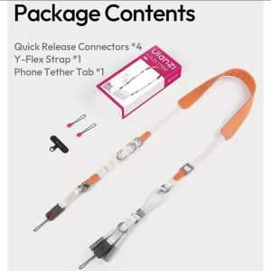 Ulanzi YF01 Y-Flex Quick Release Buckle Camera Strap (Black C092 / Orange C093)