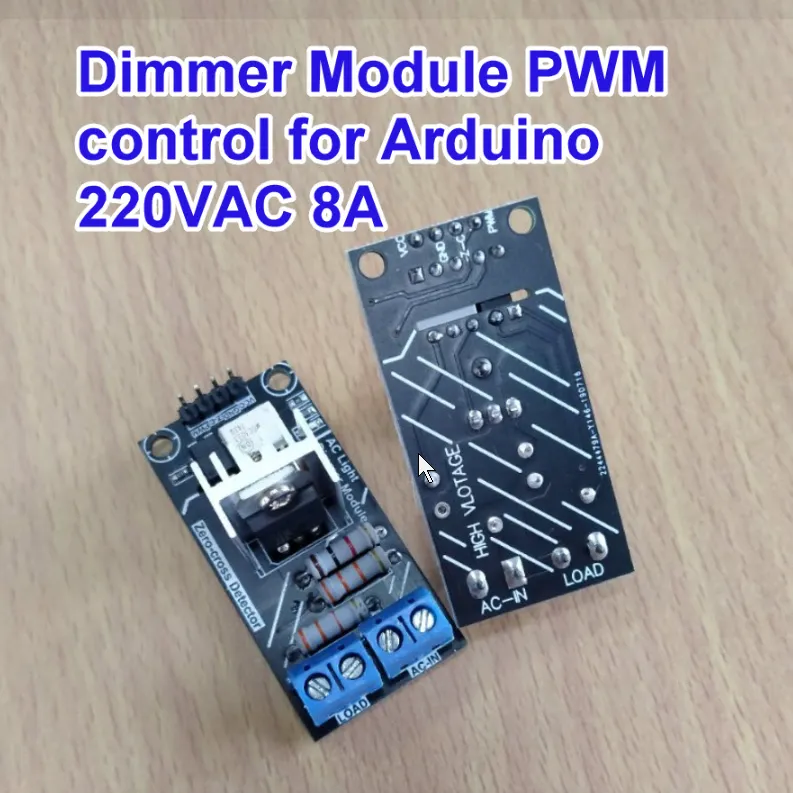 Dimmer Module PWM control โมดูลขับมอเตอร์/หรี่ไฟ Arduino 220VAC 8A