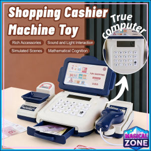 Mini Shopping Cashier Machine with Real Calculator Kids Cash Register Play House Educational Toys