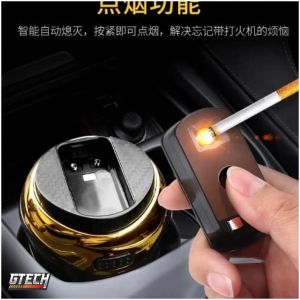 Premium Asbak Rokok Mobil LED & Electric Lighter - Car Ashtray