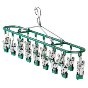 18 Clips Underwear Socks Drying Rack Windproof Clothes Universal Hanger​​ Penyangkut Klip Baju 衣夹衣架
