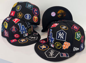2025 New Baseball League Cap NY Yankees LA Non-Adjustable Casual Hat Angel Embroidery Size Hat