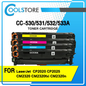 COOL TONER ตลับหมึกเลเซอร์ CC530A/CC531A/CC532A/CC533A (SET-BKCMY) สำหรับ CP2020/2025n/2025dn/2025x/CM2320n/2320nf/CM2320fni/CP2025