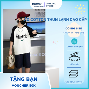 Áo thun bé trai cao cấp có Big Size tay ngắn áo phông trẻ em size đại áo thun trẻ em cotton BURNY