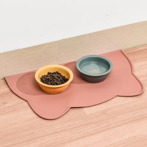[FOOD GRADE!] Japanese Style Pet Silicone Food Mat Anti Split Mat Alas Mangkuk Kucing Kualiti Murah
