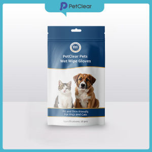 Pet Cleaning Wipe Gloves 10pcs | Convenient Disposable Grooming for Cats & Dogs | COD Available PH