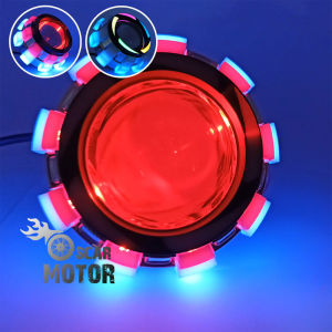 PROJIE LED V10 RAINBOW LAMPU UTAMA DEPAN DAN BELAKANG MOTOR RUNNING AND FLASH NEW