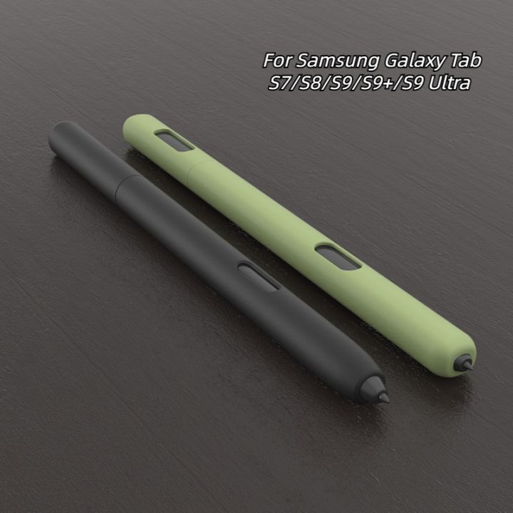 Soft Silicone Pen Case for Samsung Galaxy Tab S9 Plus S9 Ultra S8 - Main Image