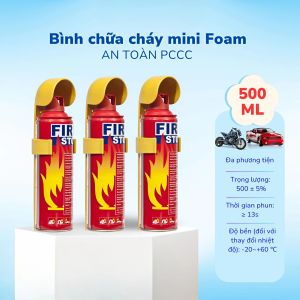 Chữa cháy FIRE STOP Cao Cấp 1000ml /500ml Khẩn Cấp Xe Máy Ô Tô Nhà Cửa Nhỏ Gọn Tiện Lợi Cho Gia Đình - Allé 4U