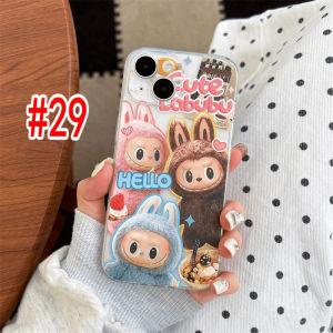 Silicone LABUBU Clear Casing For Galaxy A55 A25 A73 5G A35 M55 A54 A34 A24 A23 A15 A13 A12 A22 M22 M32 A32 A52 A52S A14 A72 A53 A33 A02 M12 M02 4G Shockproof Phone Case TM 28