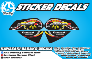 Kawasaki Barako 2 Sticker Decals