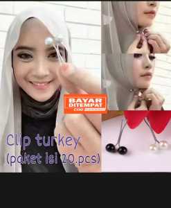 (ISI 20.pcs)Klip turki/klip turkey/klip jilbab turky/klip hijab/clip turkey/peniti/bross/peniti hijab/bross