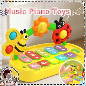 Piano Toy Montessori Music Learning for Baby Toddler Sensory Development Toy Mainan Bayi