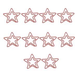 10 cái giấy trang trí Clip sáng tạo hình ngôi sao giấy Clip đánh dấu vui paperclips kế hoạch clip cho tài liệu văn phòng