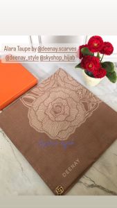 ALARA SERIES BY DEENAY SIZE 115 X115CM BAHAN VOAL FINISHING SEWING KERUDUNG SEGIEMPAT MURAH hijab