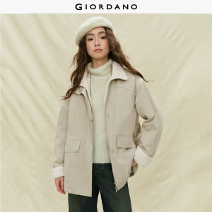 Giordano Women 100% Cotton berber fleece lined jacket Free Shipping 18375717