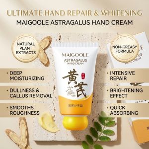 Herbal Astragalus Hand Cream Anti-Aging Moisturizing Hand Cream For Rough Dry And Cracked Chapped Feet Heel