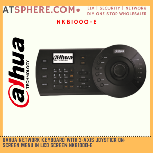 Dahua Network Keyboard with 3 Axis Joystick Control DVR NVR PTZ Camera Menu in LCD Screen RS232 RS485 USB IP NKB1000-E