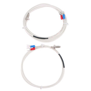 LEI K Type Thermocouple Cable M6 1M 2M Screw Temperature Sensor Probe 0-800 C For REX-C100 Temperature Controller Thermostat