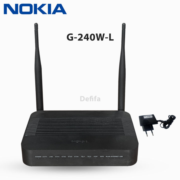 Modem FTTH Router Open ONT Nokia G-240W-L GPON WIFI WIRELESS Akses Poin ...