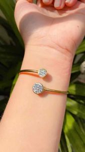 GELANG TITANIUM VIRAL MODEL 2 BOLA PUTIH | GELANG IMPORT KEKINIAN | GELANG TERAPI KESEHATAN TERLARIS XUPING GOLD