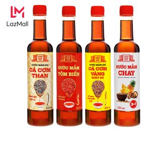 Nước mắm nhỉ Cá Cơm Than truyền thống Làng Chài Xưa 525ml Đặc Biệt Thanh Dịu An toàn Tiết Kiệm
