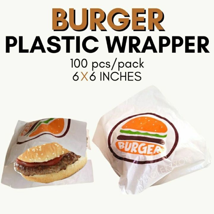 Burger Wrapper and Hotdog Plastic Wrapper 100pcs | Lazada PH