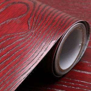 Wood wallpaper PVC waterproof self adhesive furniture decor oil-proof and moisture-proof table cabinet sticker