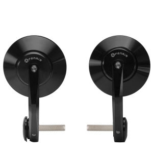 FENRIR กระจกปลายแฮนด์มอเตอร์ไซค์ สำหรับ Moto Guzzi V7 V9 V100 V85strada GRISO Vespa GTS310 GTS300 GTS250 GTS150 GTS125 GTV310 GTV300 GTV250 GTV125 Sei Giorni Benelli Imperiale400 Aprilia Tuono660 Tuono V4 Shiver750 Shiver900 Mana850 SR GT 200