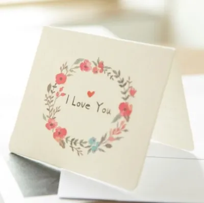 10 pcs in a pack Mini Cards Greeting Card (Thank You Especially For You I Love You With Love Only You Happy Birthday Best Wishes)