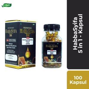 HABBASYIFA 5IN1 100 Kapsul PLUS - HABBATUSAUDA MADU ZAITUN VCO PROPOLIS TRIGONA SYIFA HERBAL ALAMI