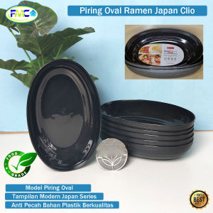 Piring Oval Ramen Japan Clio Plastik Modern Japan Series Food Grade Ukuran 8 Inch