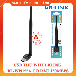 Usb Thu Wifi LBLINK BL- WN155A Có Râu -Usb Kết Nối Wifi Cho PC Máy Bàn laptop Có Ăng Ten 150Mbps