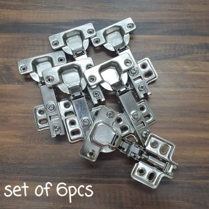 Hydraulic soft close cabinet hinge door hinges / Ensel Pintu Perabot Almari / 6档冷轧钢阻尼固装-直弯(全盖)液压阻尼缓冲铰链