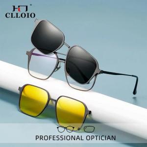 CLLOIO Kính Cận Thị Quang Học Kẹp Nam Châm 3 Trong 1 Bằng Nhôm Cho Nam Kính Râm Phân Cực Kính Đọc Sách Theo Toa Viễn Thị 2026