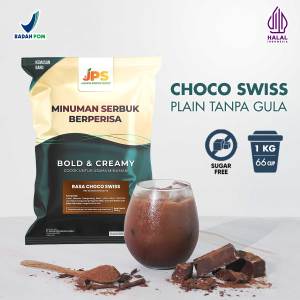 Bubuk Minuman Choco Swiss Plain Tanpa Gula 1 kg - Serbuk Premium Coklat JPS [plain-choco]