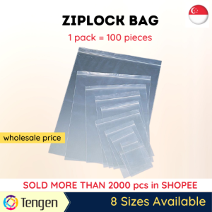 SG 100pcs/Pack Zipper Bag/Transparent Bag/Resealable Bag