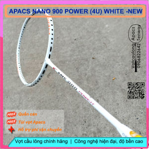 Vợt cầu lông Apacs Nano 900 Power - 4U Trắng NEW24 | Vợt chính hãng gia tăng độ bền khung thích hợp đánh phong trào.