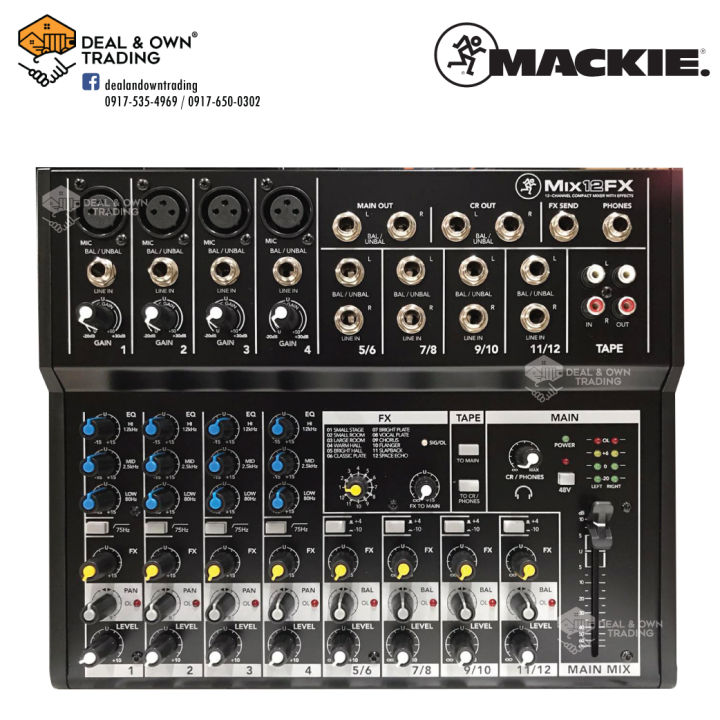 Mackie Mix12FX 12channel Compact Mixer with Effects Lazada PH