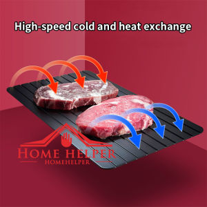 ถาดละลายน้ําแข็งอัจฉริยะ 20CM.ฟรีขอบซิลิโคนรองถาดทุกอัน แผ่นละลายน้ําแข็ง ถาดละลายน้ําแข็ง สําหรับอาหารแช่แข็ง