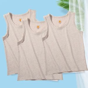 3 Pcs/pack Childrens Sleeveless Vest Cotton Tank Tops for Kids T-shirt Solid Color Boys Girls Base Shirt Toddler Underwear2026