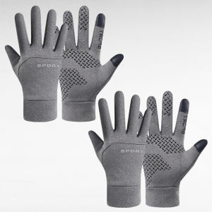 Anti-Slip Touchscreen Thermal Gloves/ Windproof Coldproof Winter Thickened Gloves /Outdoor Sports Hiking Cycling Warm Gloves 防风防寒防滑可触屏手套