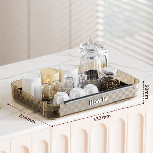 Light Luxury Cup Holder Cups Drying Rack Double Drain Cup Rack Tray Desktop Glass Tea Cup Organizer Put Water Cup Shelf