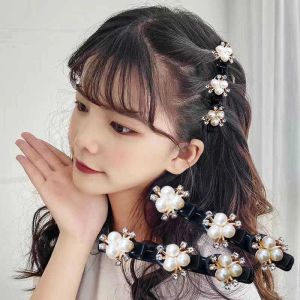 New Braided Hairpin Clip Holder Holder Korean Forehead Headwear Hair for Girls Broken Hair Sorting